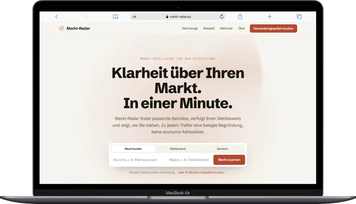 Vom Werkzeug zum laufenden Vertriebssystem: ich bin mein eigener erster Kunde